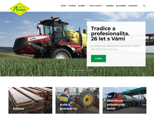 Odstartovali jsme web pro Agro Žamberk a.s.
