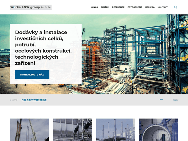 Spuštění firemního webu pro společnost Works L&W group